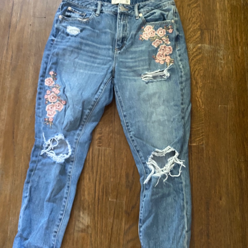 Garage Jeans with Floral Design